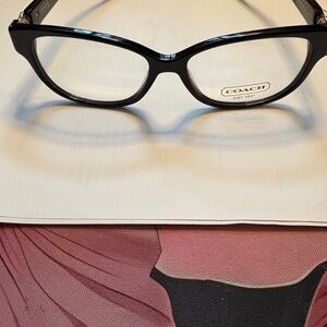 Coach Black Cat-Eye Glasses Frame